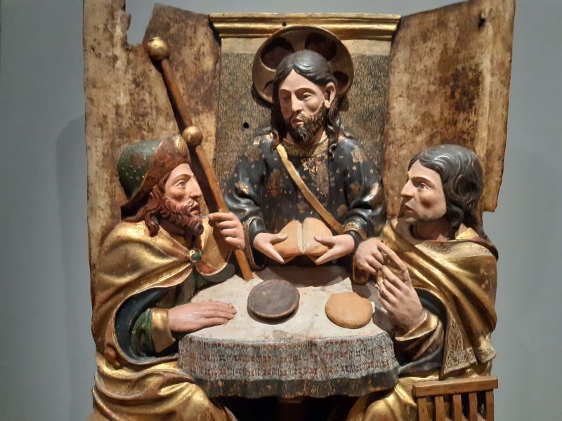La Cena de Emaús, Círculo de Juan Ortiz el Viejo (s. XVI), Museo de Arte Sacro de Peñafiel (Valladolid).