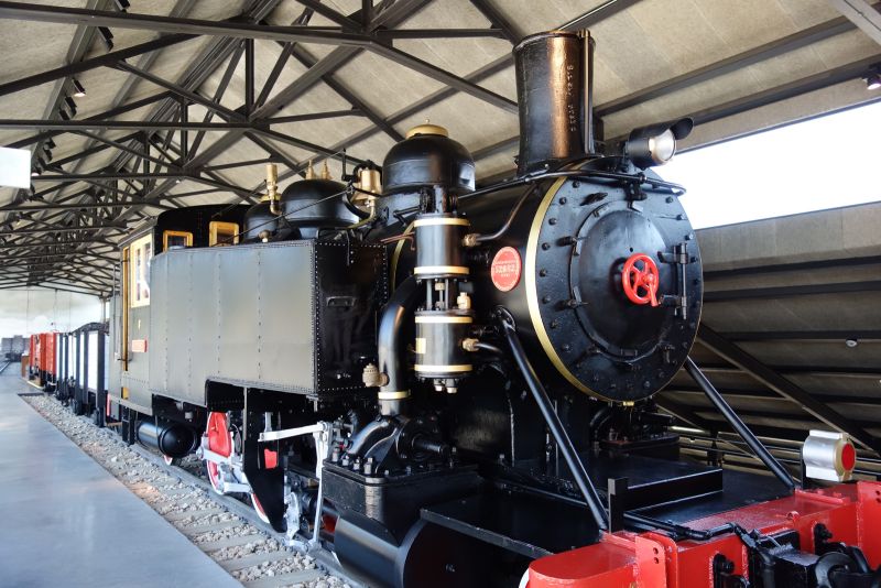 Locomotora en el Museo Nacional de la Energía, Ponferrada