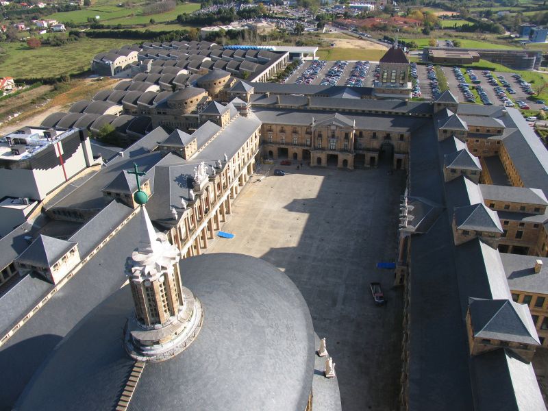 Laboral Ciudad de la Cultura, vista desde la torre de la iglesia.