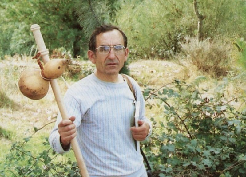 Elías Valiña, participando en la I Semana de Estudios Históricos por el Camino de Santiago (1986).